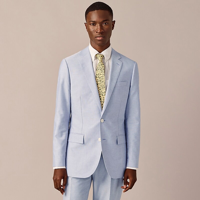 Light Blue J.Crew Ludlow Slim-fit suit jacket in Portuguese cotton oxford | J.Crew Factory | QCJBT3517