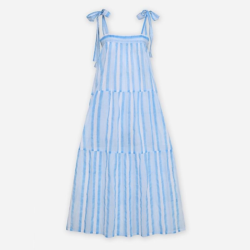 Light Blue J.Crew SZ Blockprints™ Winslow dress | J.Crew Factory | MSYAQ5082