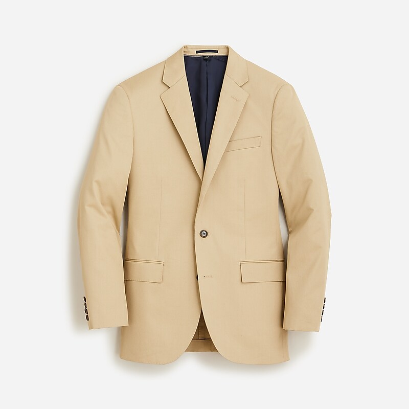 Light Khaki J.Crew Ludlow Slim-fit suit jacket in Italian chino | J.Crew Factory | CVRSZ8917