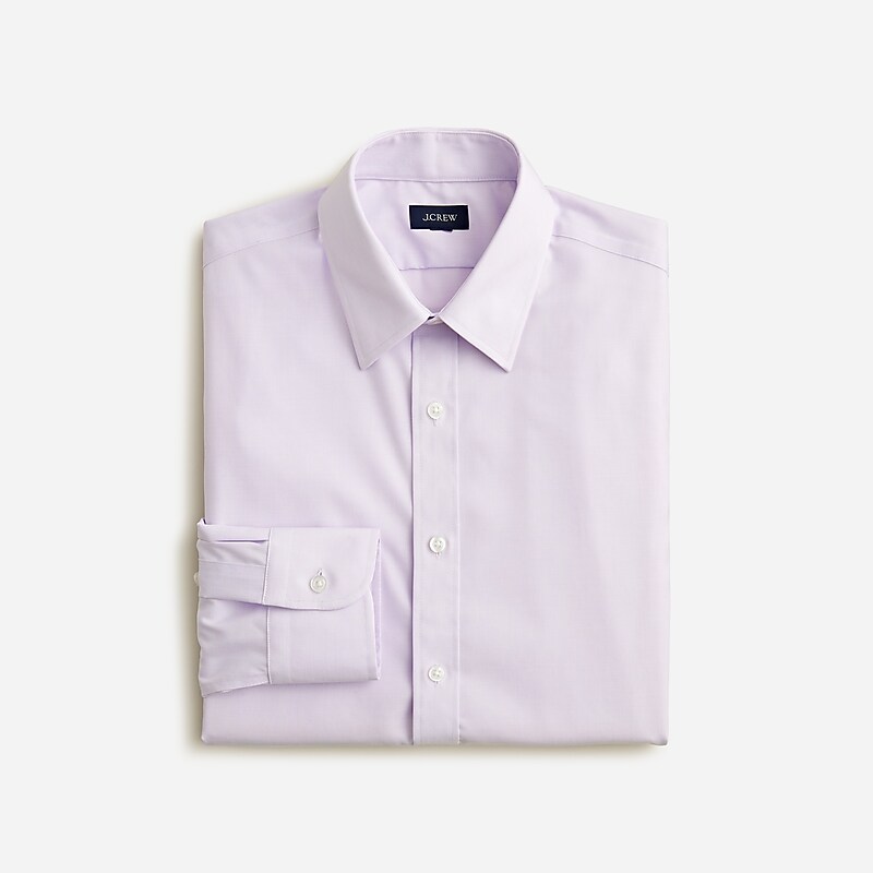 Light Lavender Eoe Bowe J.Crew Bowery wrinkle-free dress shirt with point collar | J.Crew Factory | OYUZP0196