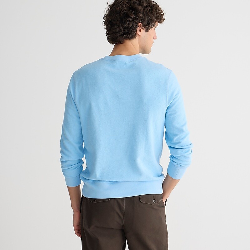 Light Pool J.Crew Long-sleeve textured sweater-tee | J.Crew Factory | MJIQA1437