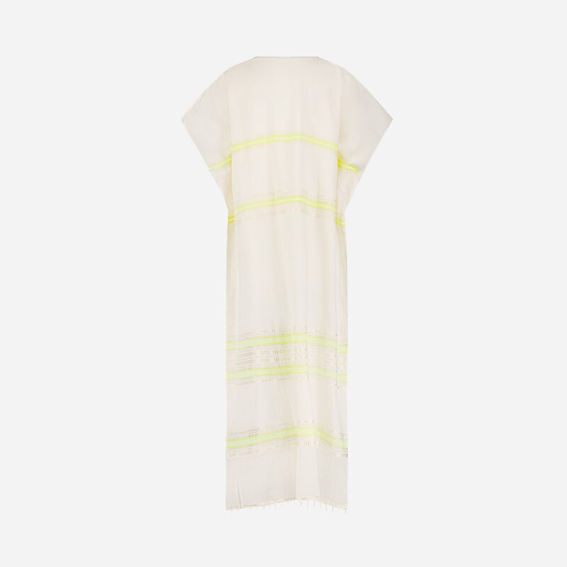 Light Yellow J.Crew lemlem Dalila V-neck caftan | J.Crew Factory | FVDYN3618