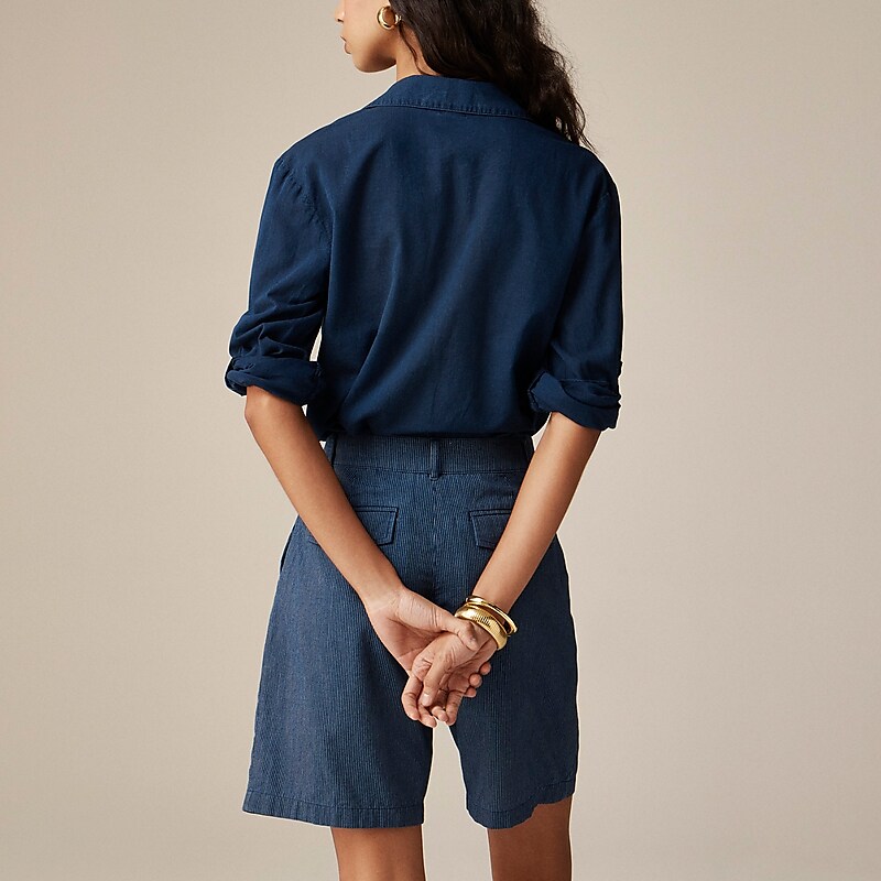 Luna Wash J.Crew Camp-collar shirt in indigo cotton voile | J.Crew Factory | IWXTO0623