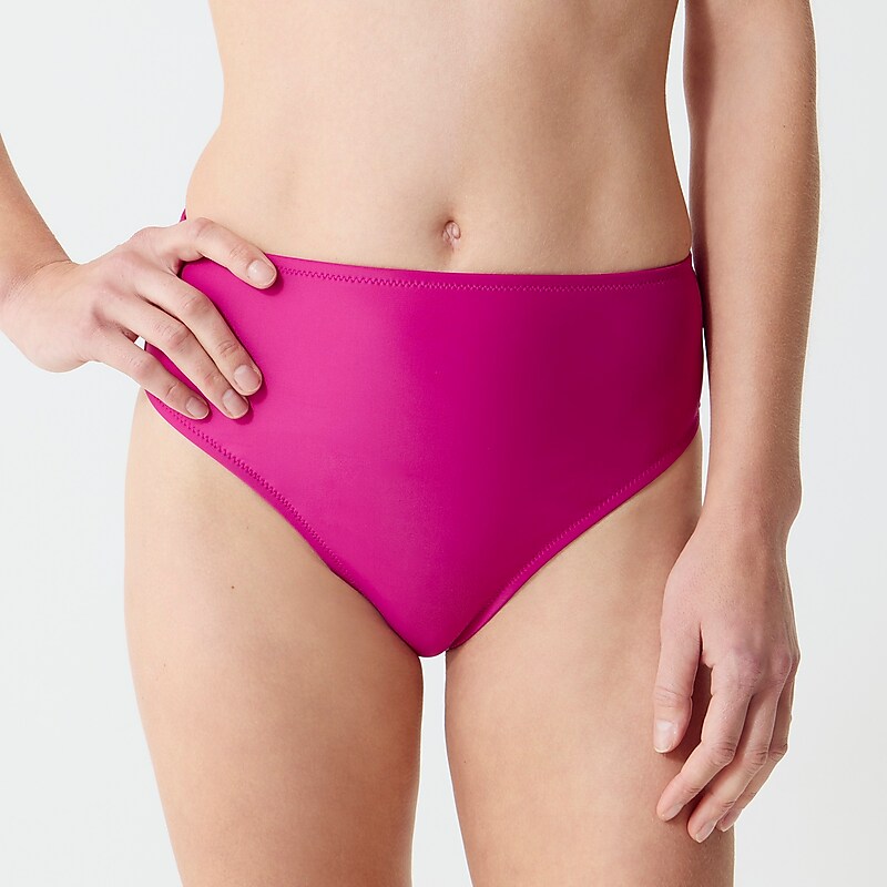 Magenta Orchid J.Crew High-rise bikini bottom | J.Crew Factory | OCKWM4963