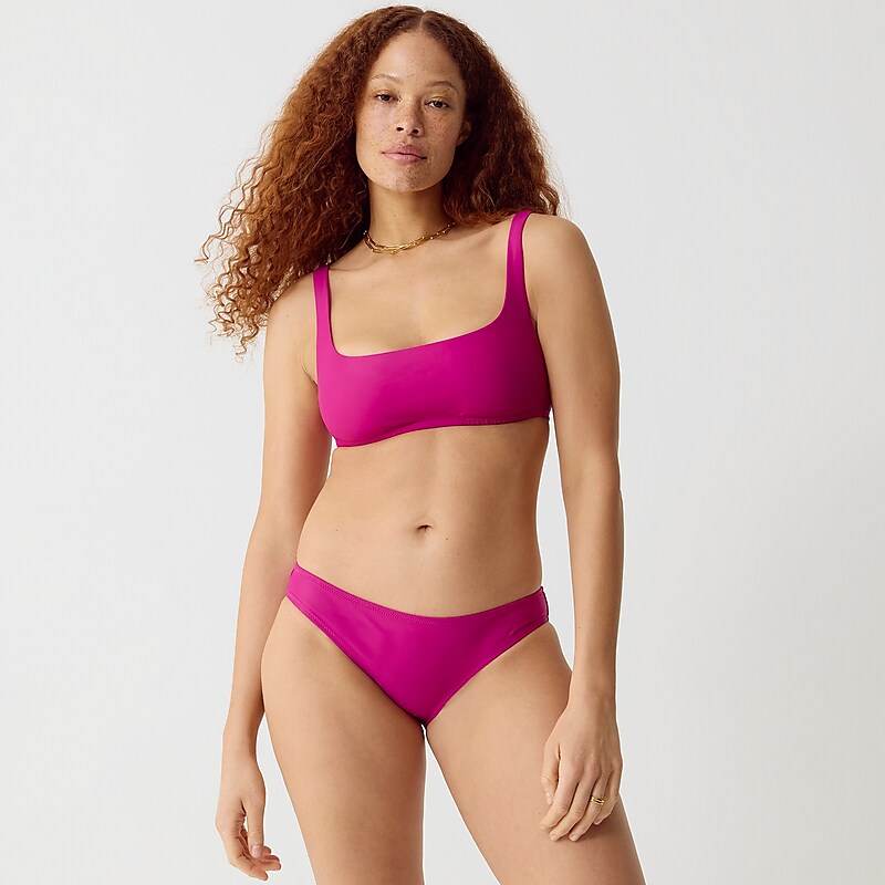 Magenta Orchid J.Crew Squareneck bikini top | J.Crew Factory | MVEWN4095