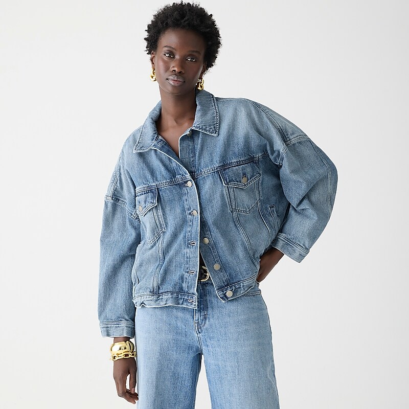 Martin Wash J.Crew Limited-edition Point Sur denim trucker jacket in Beach Way wash | J.Crew Factory | FBAVS6903