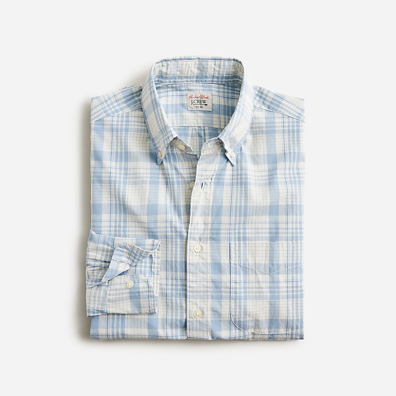 Matheew Ivory Blue J.Crew Secret Wash cotton poplin shirt | J.Crew Factory | FGTXQ3167