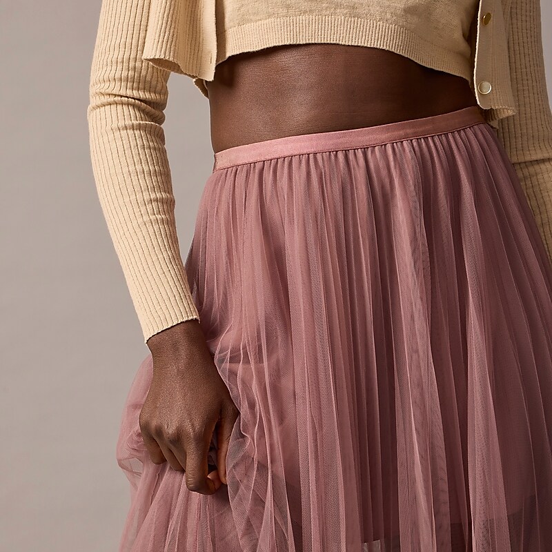 Mauve J.Crew Collection layered tulle skirt | J.Crew Factory | DHONX4163