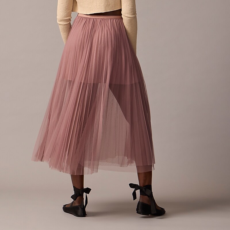 Mauve J.Crew Collection layered tulle skirt | J.Crew Factory | DHONX4163