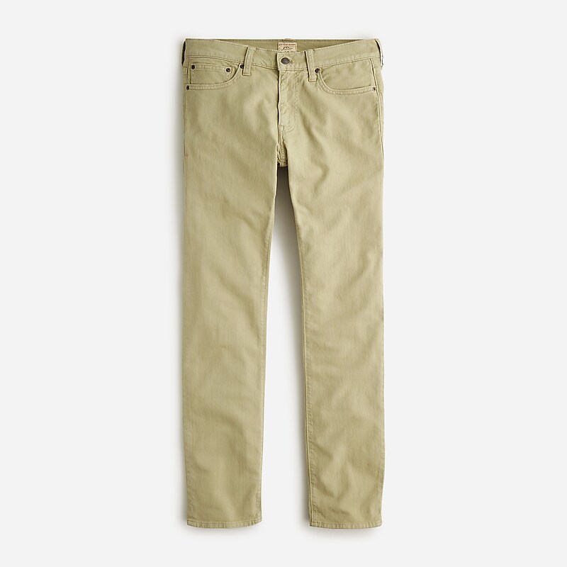 Military Green J.Crew 484 Slim-fit garment-dyed five-pocket pant | J.Crew Factory | QYSPN6318