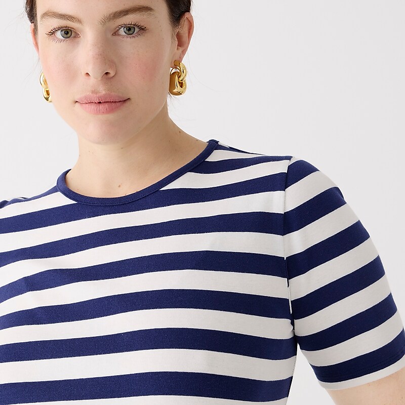 Montauk Stripe A Evenin J.Crew Perfect-fit elbow-sleeve T-shirt | J.Crew Factory | EZRLX9470