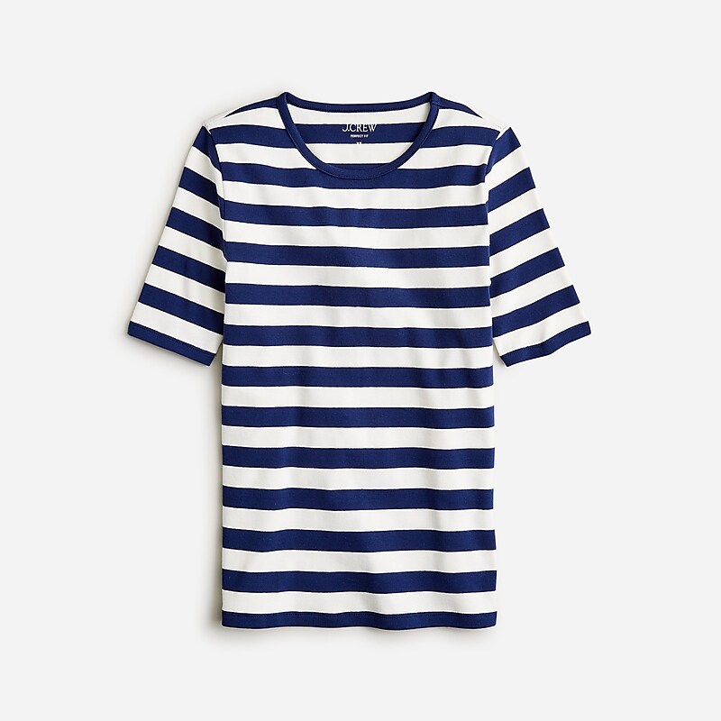 Montauk Stripe A Evenin J.Crew Perfect-fit elbow-sleeve T-shirt | J.Crew Factory | EZRLX9470