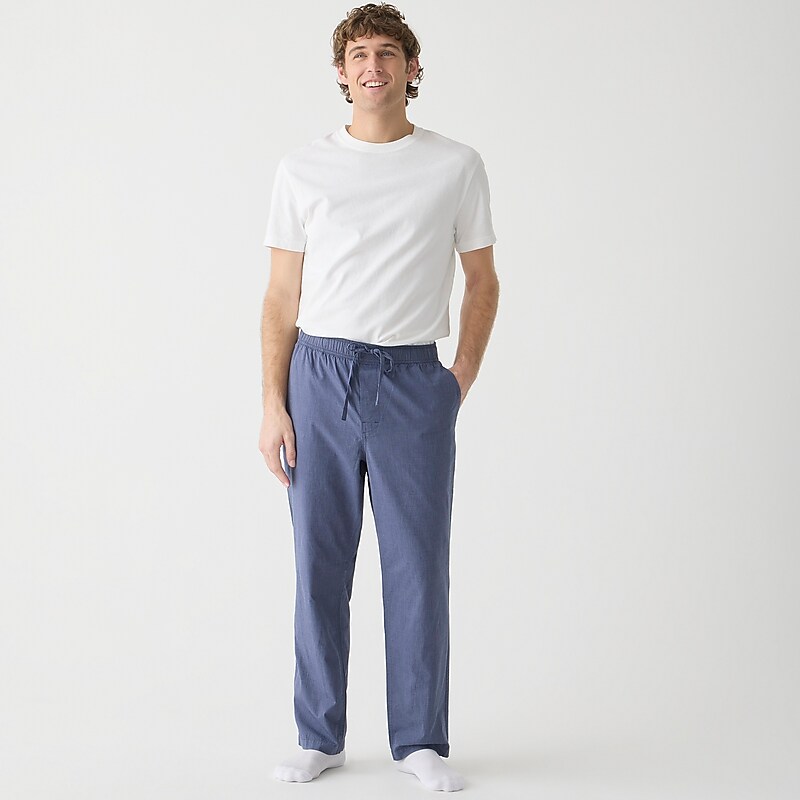 Montclair Navy J.Crew Pajama pant in cotton poplin | J.Crew Factory | JQTRX5874