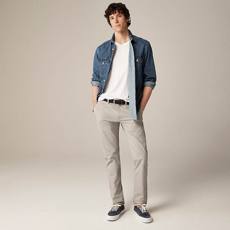 Moon Grey J.Crew 484 Slim-fit tech pant | J.Crew Factory | PZGFM2473