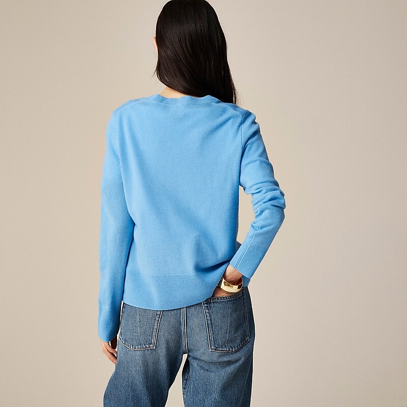 Mountain Bluebird J.Crew Cashmere classic-fit crewneck sweater | J.Crew Factory | YUINZ9687