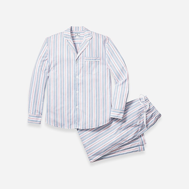 Multi J.Crew Petite Plume™ pajama set in vintage french stripe | J.Crew Factory | CODTG3042