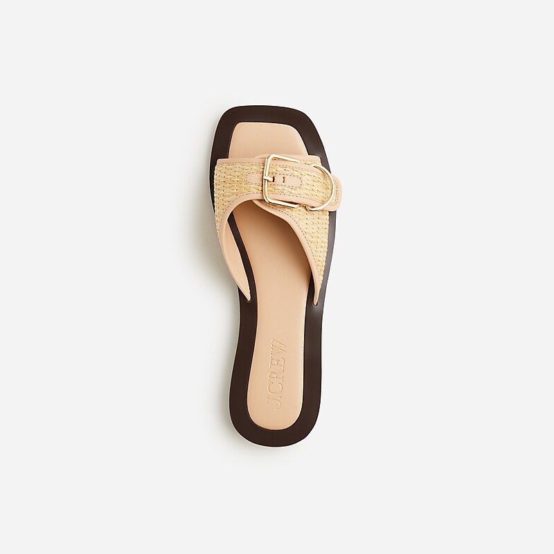 Natural J.Crew Callie sandals in faux raffia | J.Crew Factory | OQIYE6135