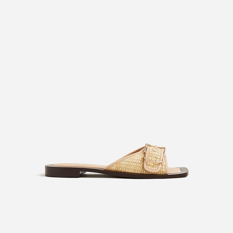 Natural J.Crew Callie sandals in faux raffia | J.Crew Factory | OQIYE6135