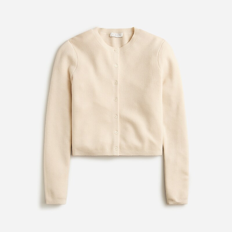 Natural J.Crew Cardigan sweater in TENCEL™-lyocell | J.Crew Factory | ANFBG0574