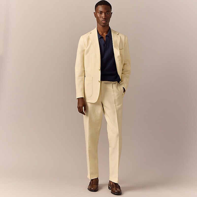 Natural J.Crew Crosby Classic-fit suit jacket in Italian linen-cotton blend | J.Crew Factory | ITLVX0321