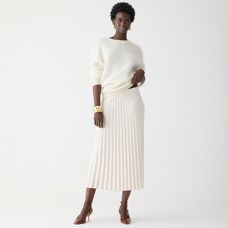 Natural J.Crew Gwyneth pleated slip skirt | J.Crew Factory | IMYHZ9615