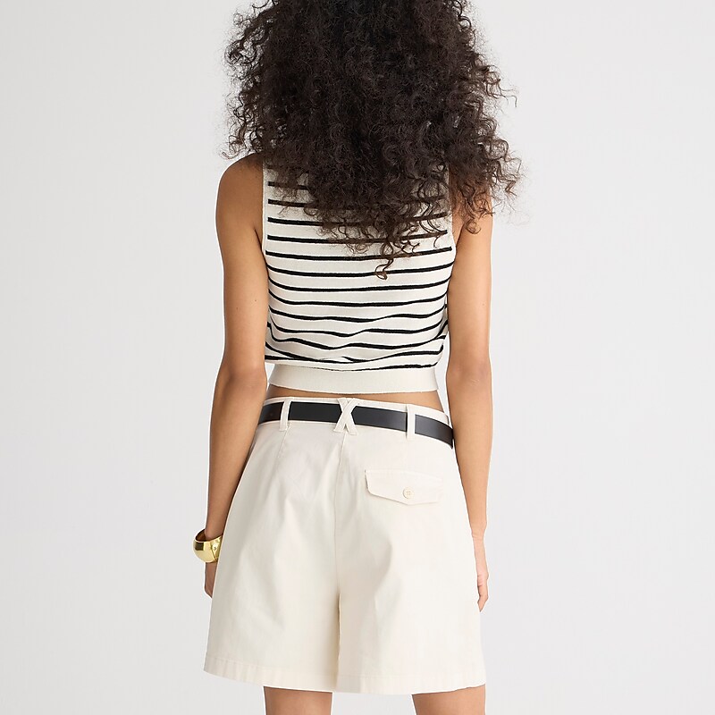 Natural J.Crew Pleated capeside chino short | J.Crew Factory | LTNXR6935