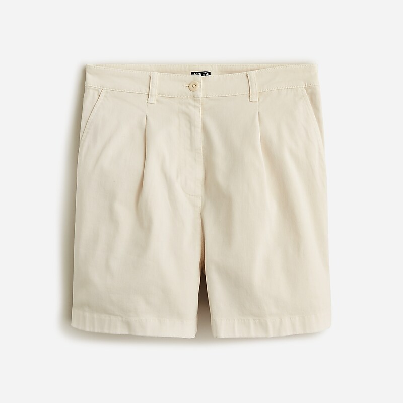 Natural J.Crew Pleated capeside chino short | J.Crew Factory | LTNXR6935