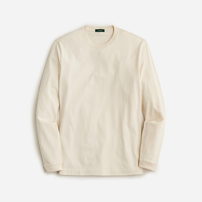 Natural J.Crew Relaxed long-sleeve premium-weight cotton T-shirt | J.Crew Factory | LJKWN5470