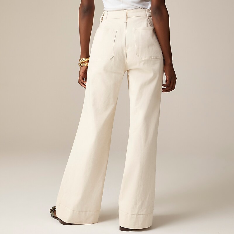 Natural J.Crew Sailor denim trouser | J.Crew Factory | SQTGU0169