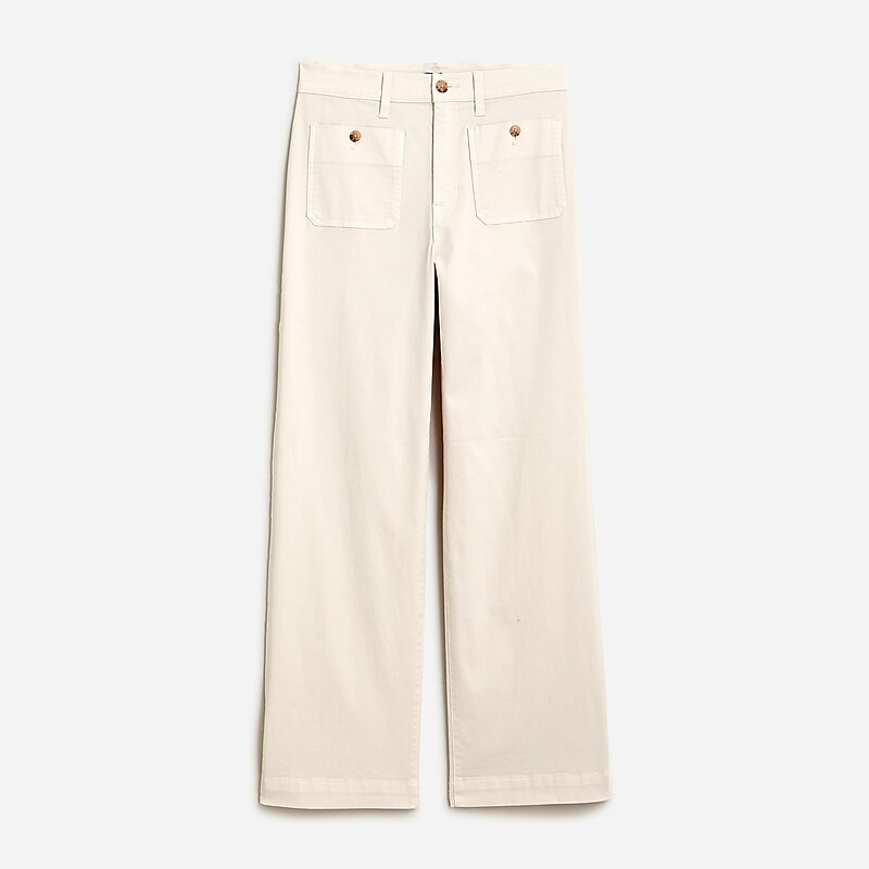 Natural J.Crew Sailor slim wide-leg chino pant | J.Crew Factory | OPNFY6974