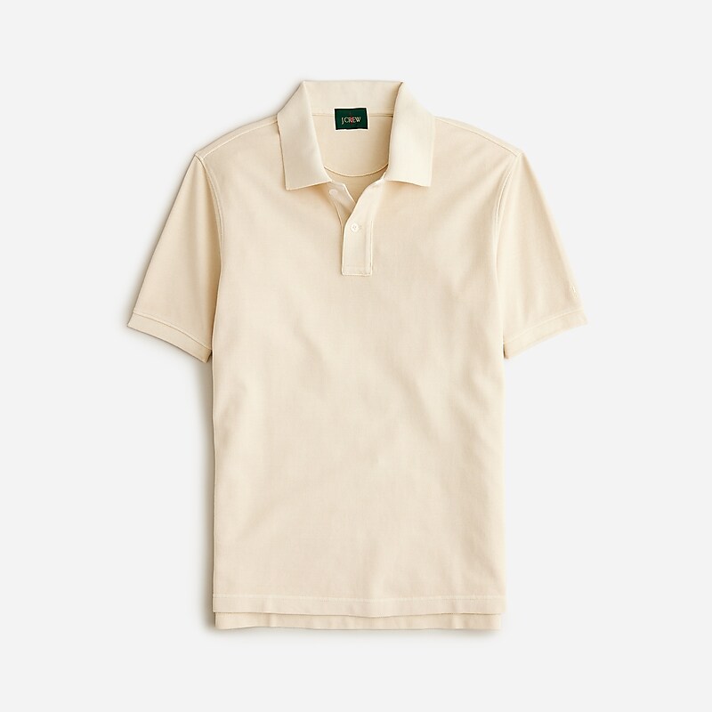 Natural J.Crew Washed piqué polo shirt | J.Crew Factory | QKTJP8197