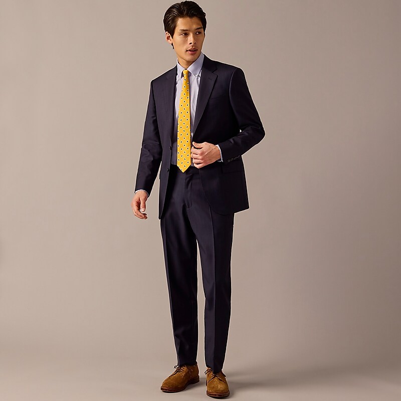 Navy Chalkstripe J.Crew Crosby Classic-fit suit jacket in Italian wool | J.Crew Factory | JMZQC1037