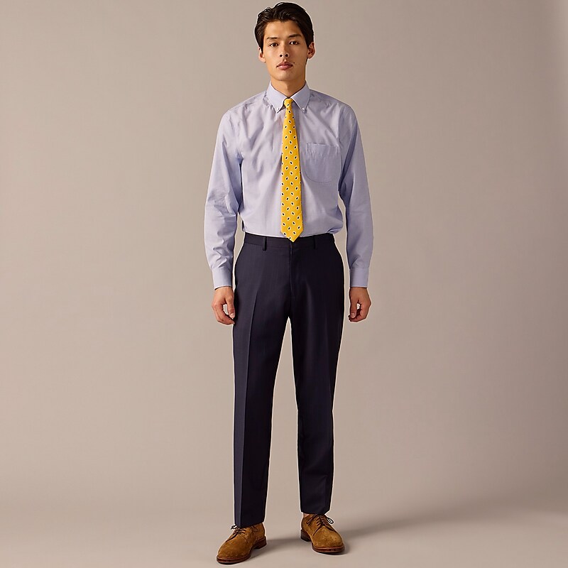 Navy Chalkstripe J.Crew Crosby Classic-fit suit pant in Italian wool | J.Crew Factory | MVARX0958