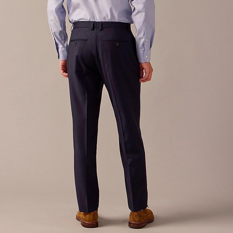 Navy Chalkstripe J.Crew Crosby Classic-fit suit pant in Italian wool | J.Crew Factory | MVARX0958