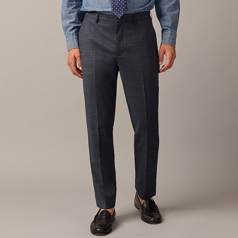 Navy Glen J.Crew Bowery dress pant in stretch wool blend | J.Crew Factory | KRZGN6590