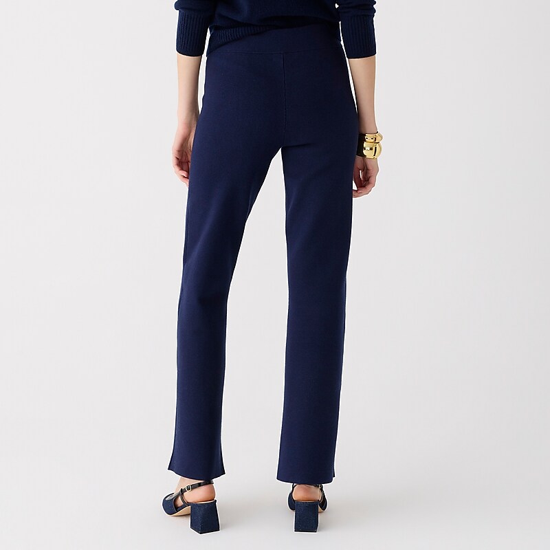 Navy Hthr Natural J.Crew Delaney full-length sailor sweater-pant | J.Crew Factory | MAFBL8914