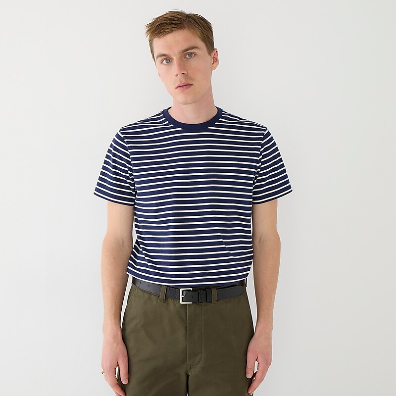 Navy Ivory J.Crew Cotton T-shirt | J.Crew Factory | QILTB8749