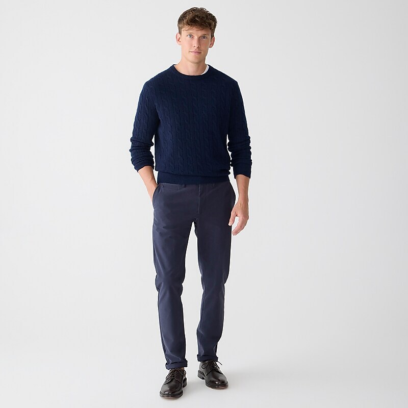 Navy J.Crew 484 Slim-fit midweight tech pant | J.Crew Factory | WELOB0459