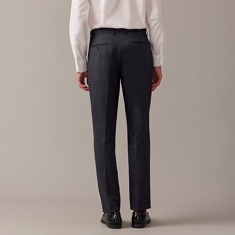 Navy J.Crew Bowery dress pant in stretch wool-blend oxford | J.Crew Factory | WHKEX9480