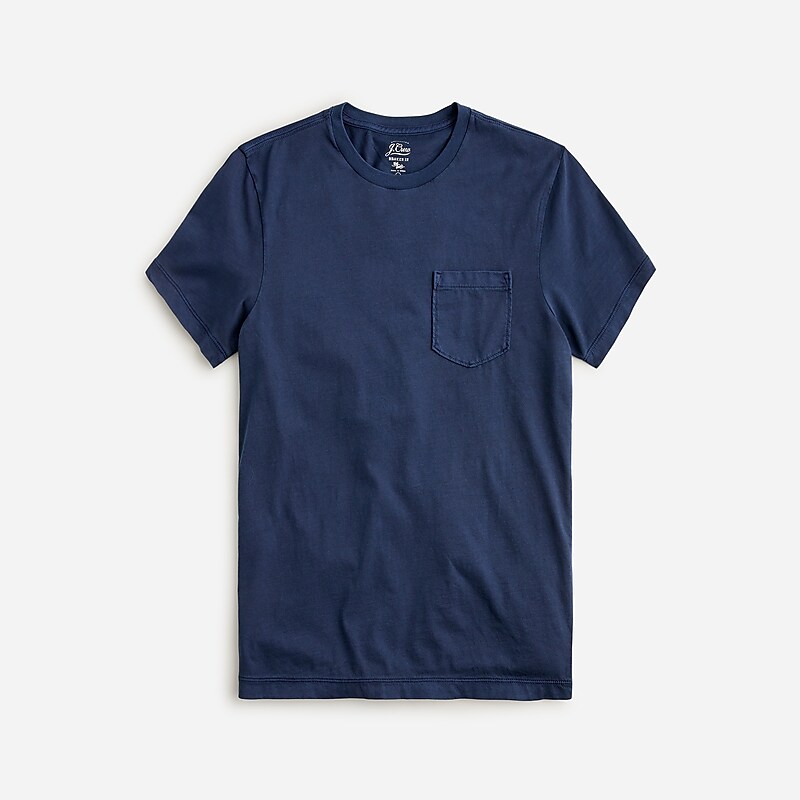 Navy J.Crew Broken-in short-sleeve pocket T-shirt | J.Crew Factory | NEFUM4817