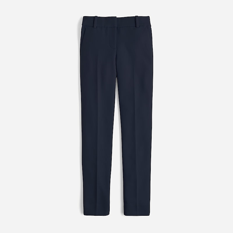 Navy J.Crew Cameron slim cropped pant in four-season stretch | J.Crew Factory | HEVKY2903