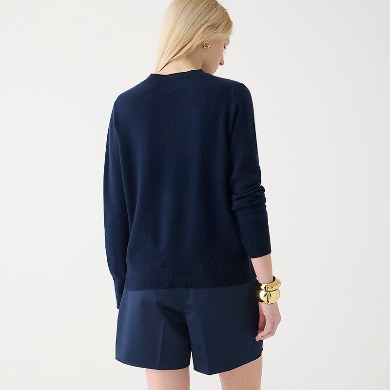 Navy J.Crew Cashmere classic-fit crewneck sweater | J.Crew Factory | RTPHF3872