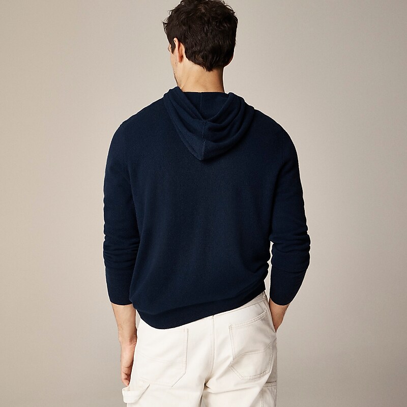 Navy J.Crew Cashmere hoodie | J.Crew Factory | FJZVC8140