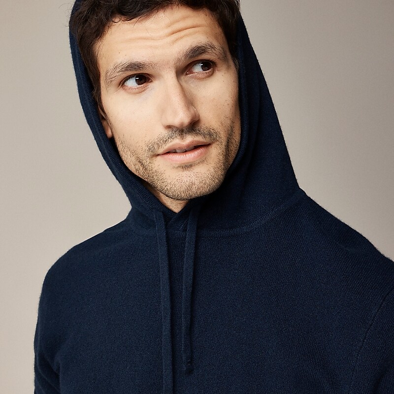 Navy J.Crew Cashmere hoodie | J.Crew Factory | FJZVC8140