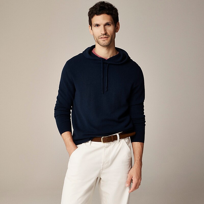 Navy J.Crew Cashmere hoodie | J.Crew Factory | FJZVC8140