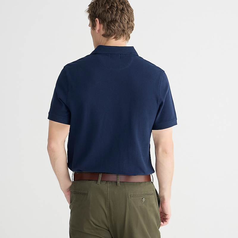 Navy J.Crew Classic piqué polo shirt | J.Crew Factory | MOWUN3069