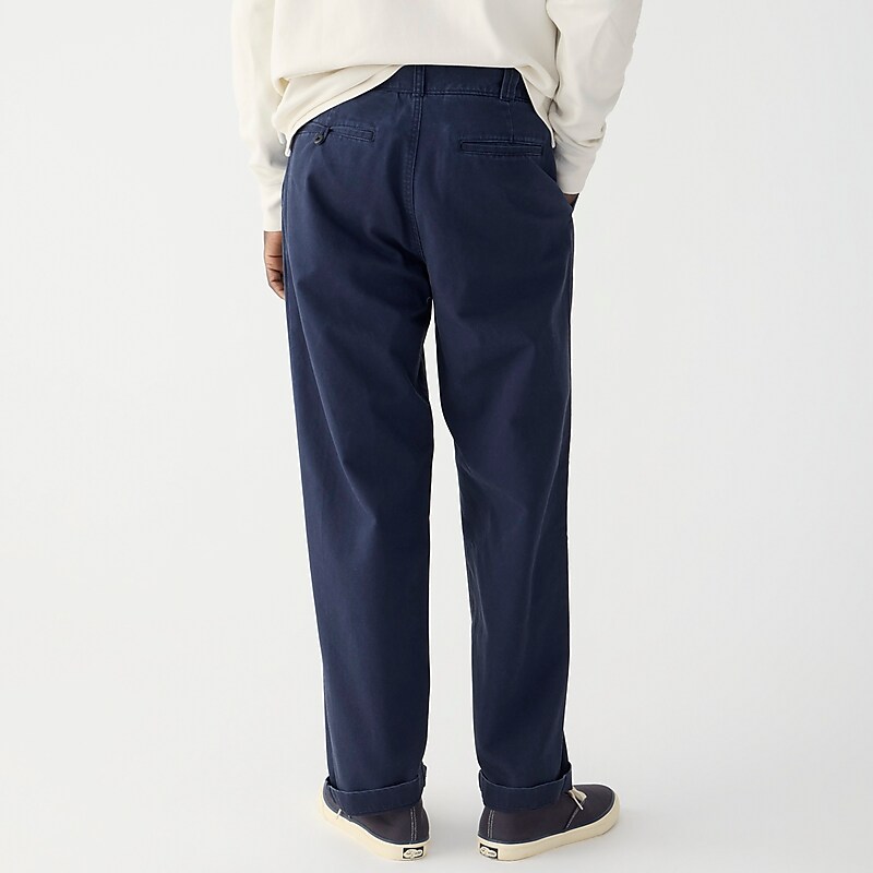 Navy J.Crew Classic trouser in canvas | J.Crew Factory | XGVTN2014