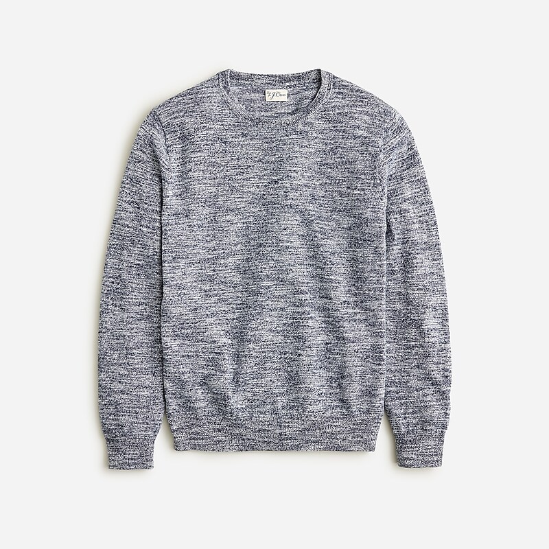 Navy J.Crew Cotton-blend crewneck sweater | J.Crew Factory | JYARN5678