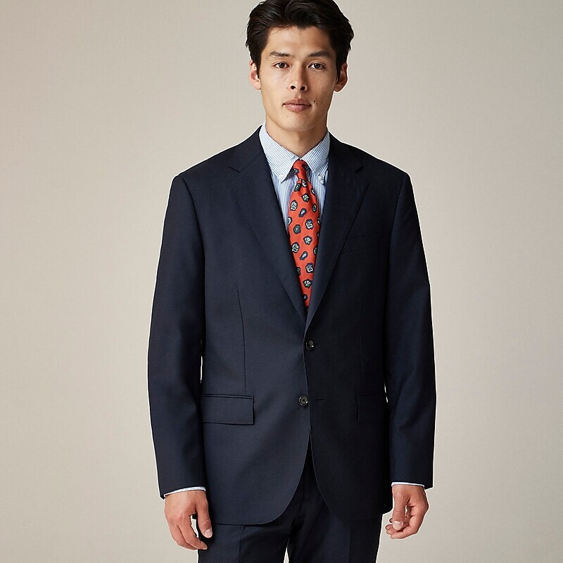 Navy J.Crew Crosby Classic-fit suit jacket in Italian wool | J.Crew Factory | BVOJX0753