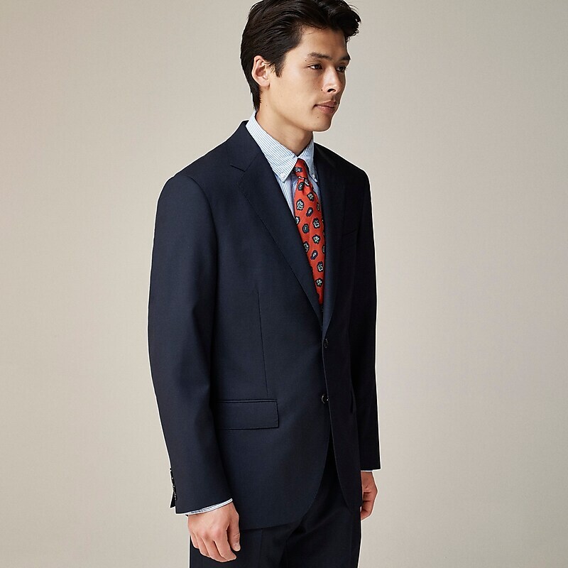 Navy J.Crew Crosby Classic-fit suit jacket in Italian wool | J.Crew Factory | BVOJX0753